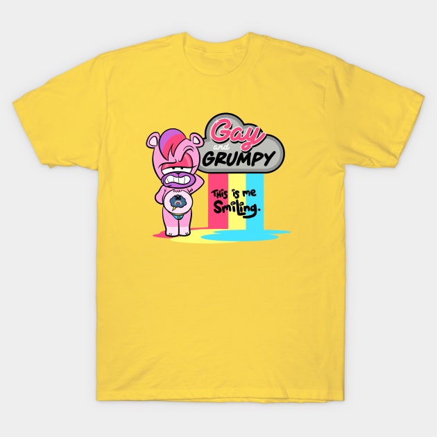 Gay & Grumpy smile T-Shirt by BeefcakeBoss